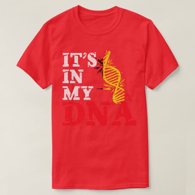 Camiseta Está no meu DNA, Bélgica (Frente do Design)
