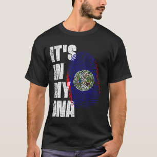 Camiseta ESTÁ NO MEU DNA Belize Flag