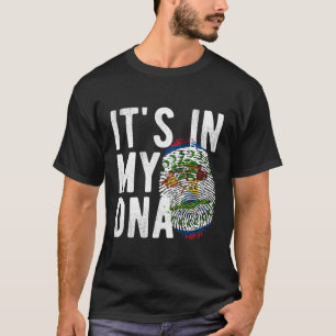 Camiseta Está No Meu Dna Belize Sinalizador.