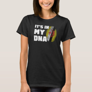 Camiseta Está no meu DNA Brunei Sinalizador Homens Imprimid