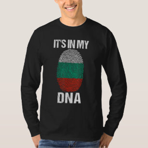 Camiseta Está No Meu Dna Bulgária Bandeira Búlgaro Para Hom