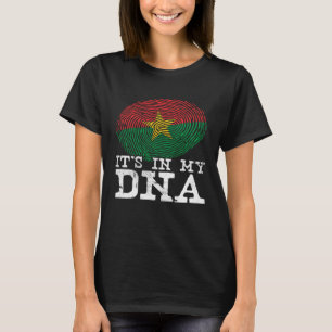 Camiseta Está No Meu DNA Burquinense Cool Africano Burquin