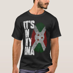 Camiseta Está no meu DNA Burundi, Bandeira do Burundi Ortod