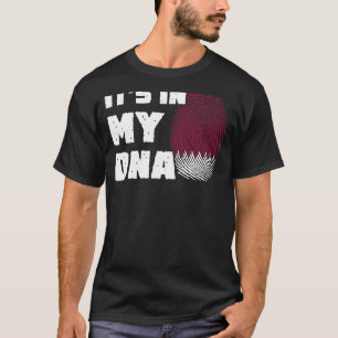 Camiseta Está no meu DNA Catar Sinalizador Homens Imprimido