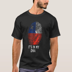 Camiseta Está no meu DNA Chileno Chileno Chileno Legal Chil
