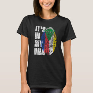Camiseta Está no meu Dna Comoros Flag Comorian