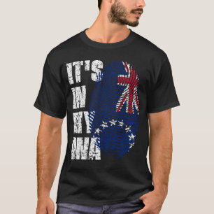 Camiseta Está no meu DNA Cook Islands Flag Boy Gift