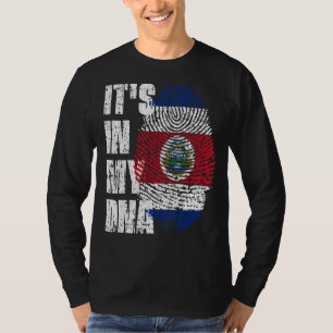 Camiseta Está no meu Dna Costa Rica Bandeira Costa Rica