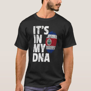 Camiseta Está no meu Dna Costa Rica Bandeira País Souvenir