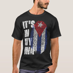 Camiseta Está no meu DNA Cuba Flag Boy Gift