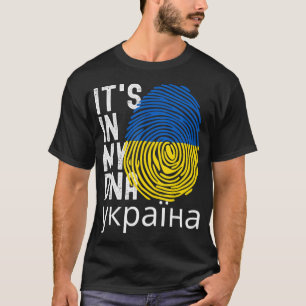 Camiseta Está no meu DNA Dia da Independência na Ucrânia