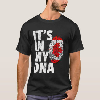 Camiseta Está No Meu Dna Engraçado, O Canadá, Bandeira Dift