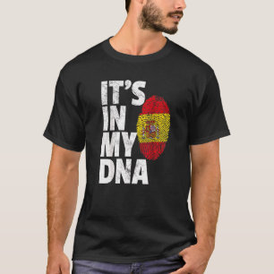 Camiseta Está no meu Dna Espanha Espanhola Orgulho Nacional