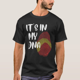 Camiseta Está No Meu DNA Espanhol Orgulhoso Español Bandeir