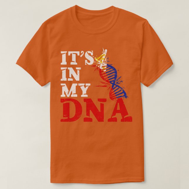 Camiseta Está no meu DNA Filipinas (Frente do Design)