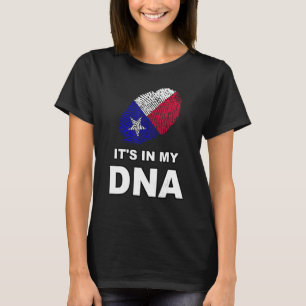 Camiseta Está no meu Dna Fingerprint Texas Texan Flag Thumb