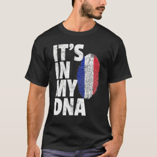 Camiseta Está no meu DNA França Bandeira Souvenir 1