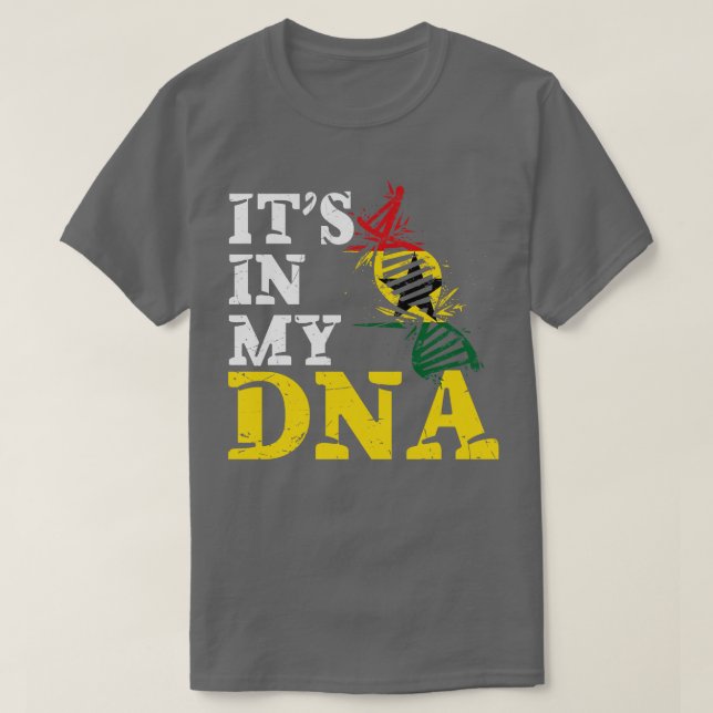 Camiseta Está no meu DNA Gana (Frente do Design)