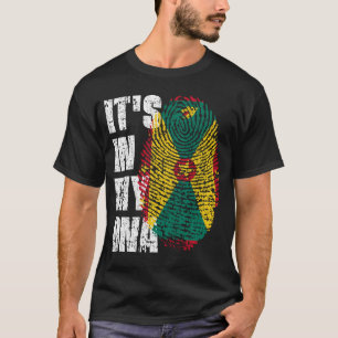 Camiseta Está no meu DNA Grenada Flag Boy Gift