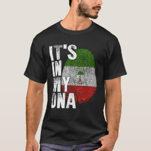 Camiseta Está No Meu DNA Guiné Equatorial Gráfico Bandeira 