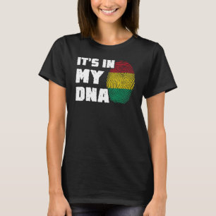 Camiseta Está no meu DNA Guiné Sinalizador Homens Imprimido
