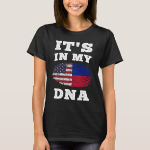 Camiseta Está no meu DNA haitiano americano