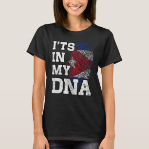 Camiseta Está no meu DNA, Impressão Digital Cubana, Ortodia