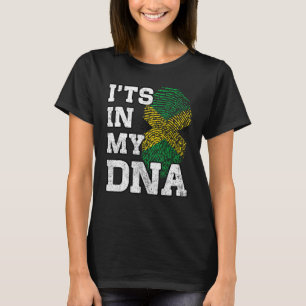 Camiseta Está no meu DNA, Impressão Digital jamaicana Orgul