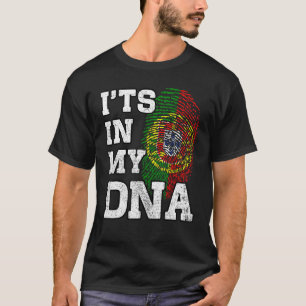 Camiseta Está no meu DNA Impressão Digital Portuguesa Orgul