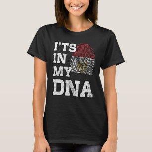 Camiseta Está no meu DNA, impressões digitais egípcias, org