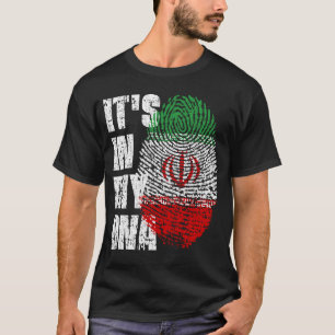 Camiseta Está no meu DNA Irã Flag Boy Gift