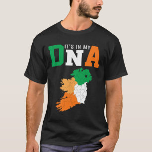 Camiseta Está No Meu Dna Irlanda Bandeira Irlandesa Present