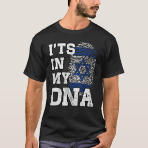 Camiseta Está no meu DNA Israelitas Impressão Digital Orgul