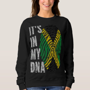 Camiseta Está No Meu Dna Jamaica Bandeira Homens Mulheres C