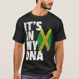 Camiseta ESTÁ NO MEU DNA Jamaicano, Jamaica Flag Pride Nati