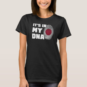 Camiseta Está no meu DNA Japão Sinalizador Homens Impressão
