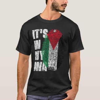Camiseta Está no meu DNA Jordan Flag Jordanian T Shirt