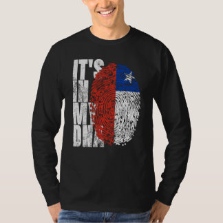 Camiseta Está no meu DNA, Legal hispânico chileno.