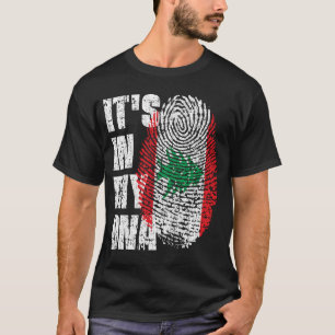 Camiseta Está no meu DNA Libanês.