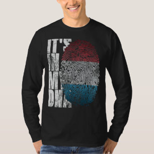 Camiseta Está no meu Dna Luxembourg Graphic para Man Luxemb