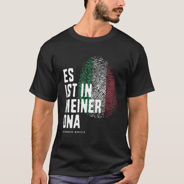 Camiseta Está no meu DNA Luxemburgo (Frente)