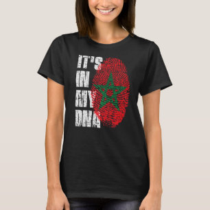 Camiseta Está no meu Dna Marrocos Flag