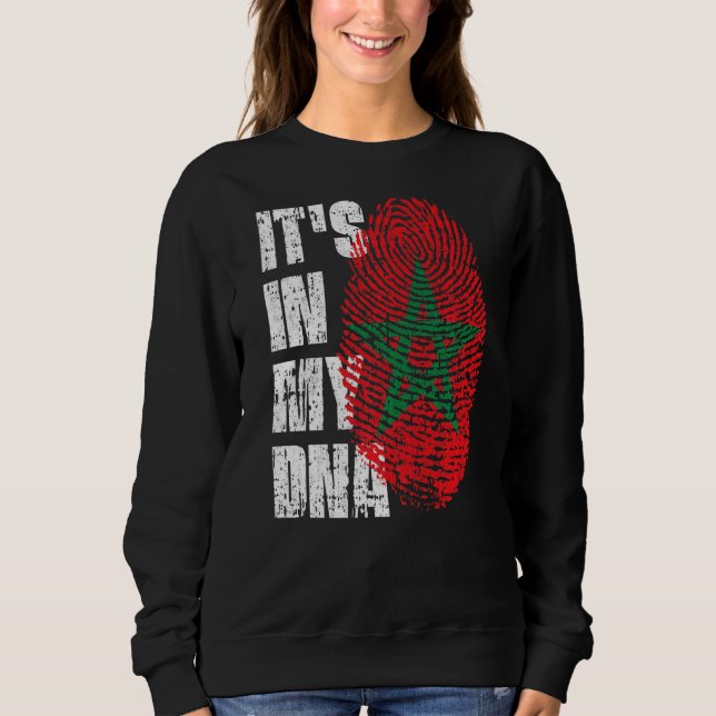 Camiseta Está no meu Dna Marrocos Flag (Frente)