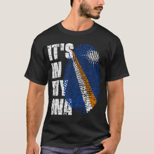Camiseta Está no meu DNA Marshall Islands Flag Boy Gift