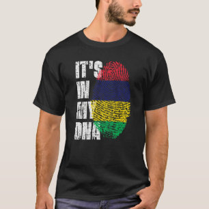 Camiseta Está no meu Dna Maurícia Bandeira Maurícia