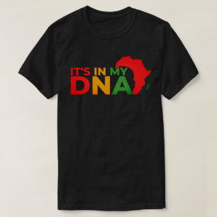 Camiseta Está no meu DNA - Mês da História Negra