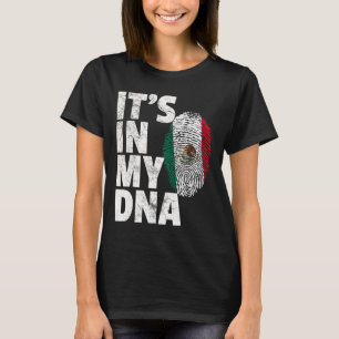 Camiseta Está no meu Dna Mexicano Bandeira Cinco de Mayo G