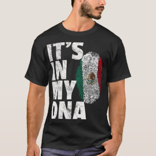 Camiseta Está No Meu Dna Mexicano Bandeira Do México Cinco 