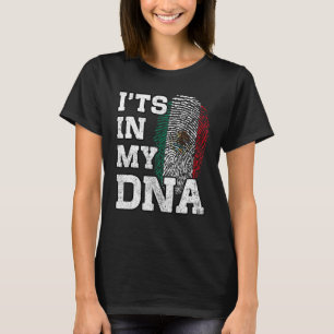 Camiseta Está no meu DNA mexicano Impressão Digital Orgulho