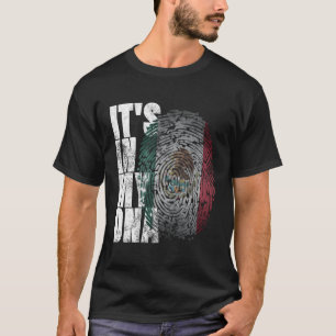 Camiseta Está No Meu Dna Mexicano Orgulhoso Bandeira Do Méx